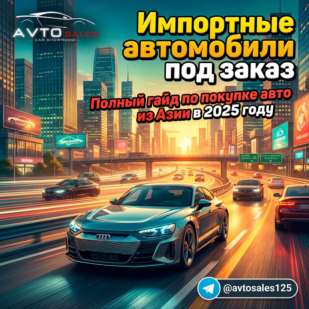 Импортные автомобили под заказ: как купить авто из Азии в 2025 году