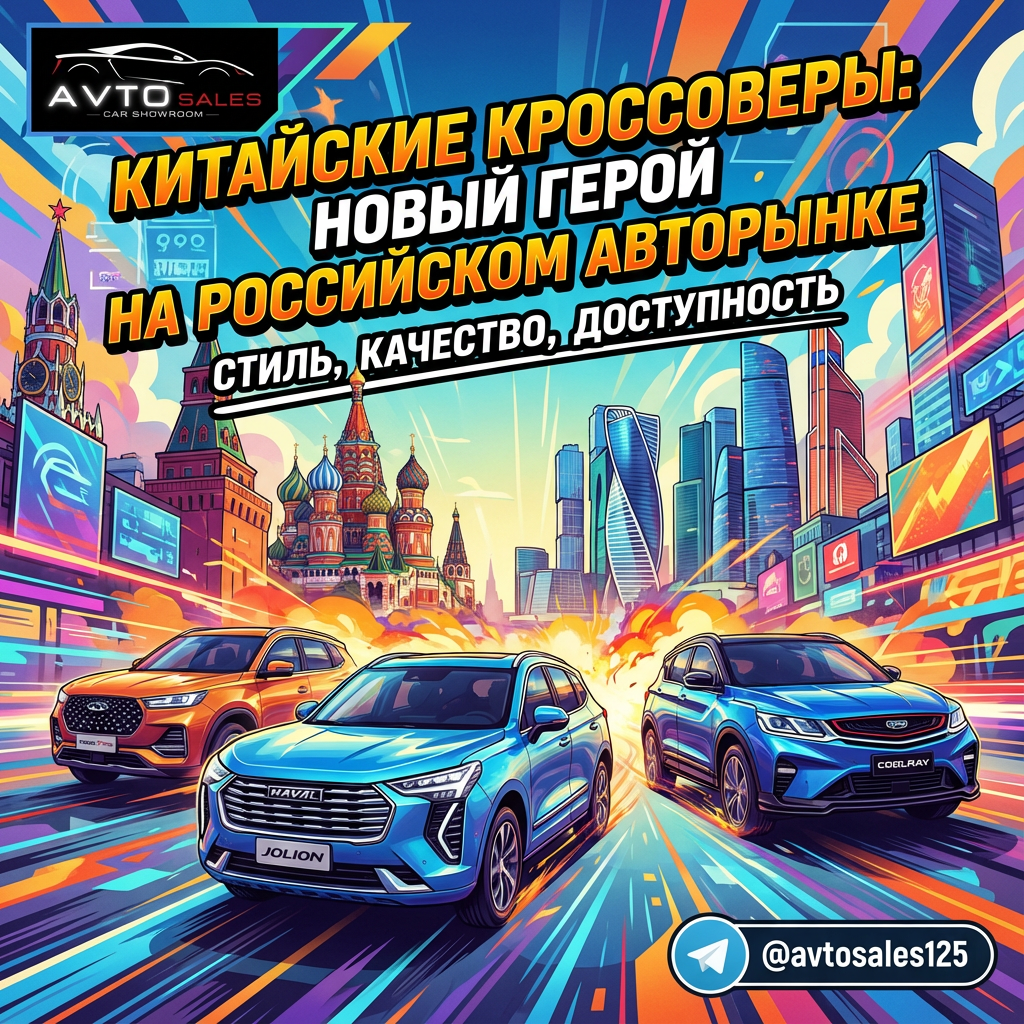 Китайские кроссоверы: Лидеры продаж на российском авторынке в 2023 году