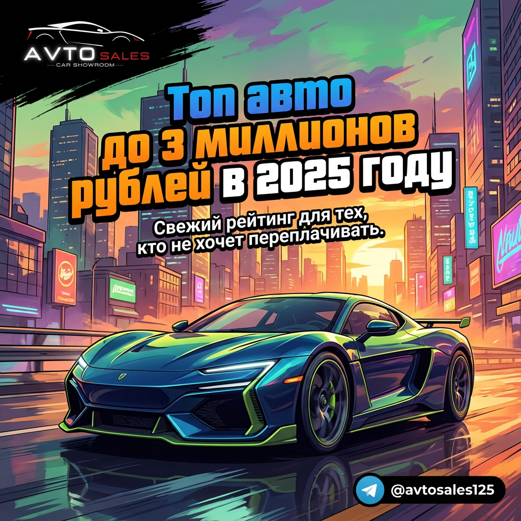 Лучшие авто до 3 млн рублей в 2025 году: как не переплатить и выбрать идеально