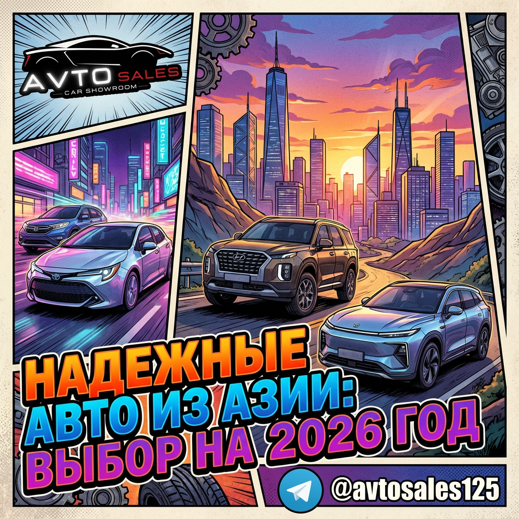 Надежные авто из Азии на 2026 год: выбираем лучшее для себя
