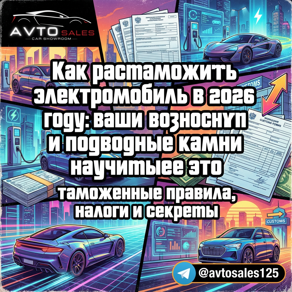 Растаможка электромобилей в 2026: советы, льготы и подводные камни