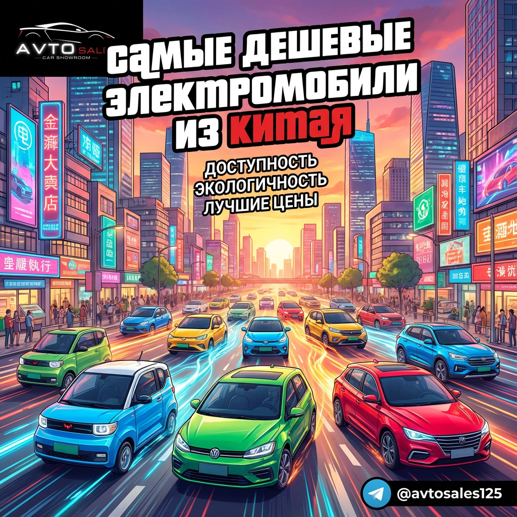 Самые дешевые электромобили из Китая: как выбрать и где заказать в 2025 году