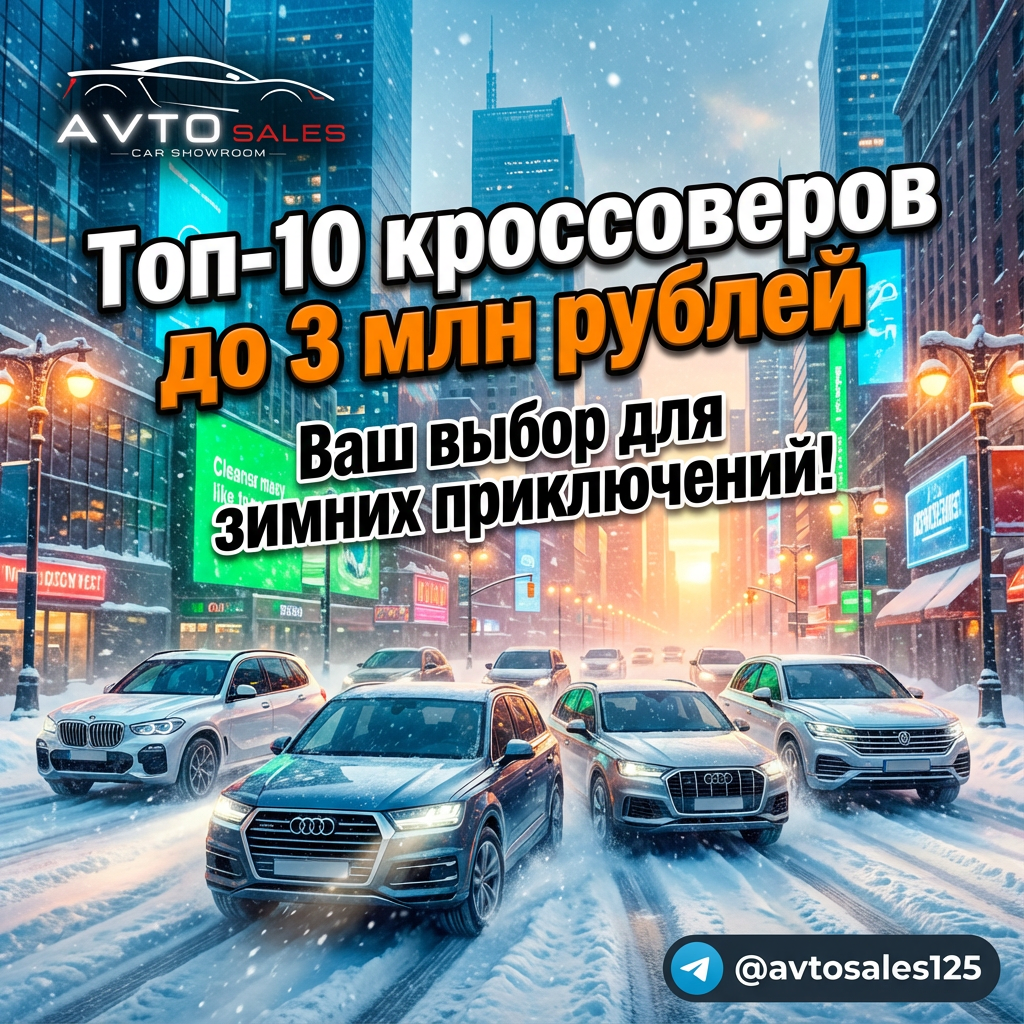 Топ-10 лучших кроссоверов до 3 млн рублей в 2025 году для любого автолюбителя