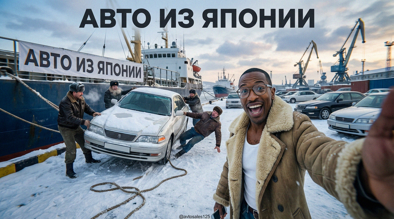 Импорт автомобилей из Японии: выгрузка машины в порту Владивостока под заказ