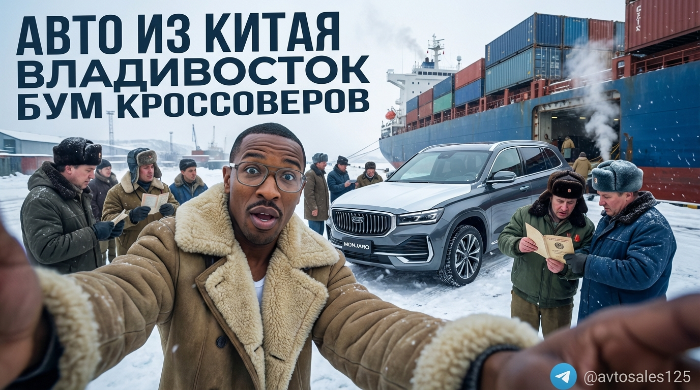 Новые китайские кроссоверы в порту Владивостока для импорта в РФ