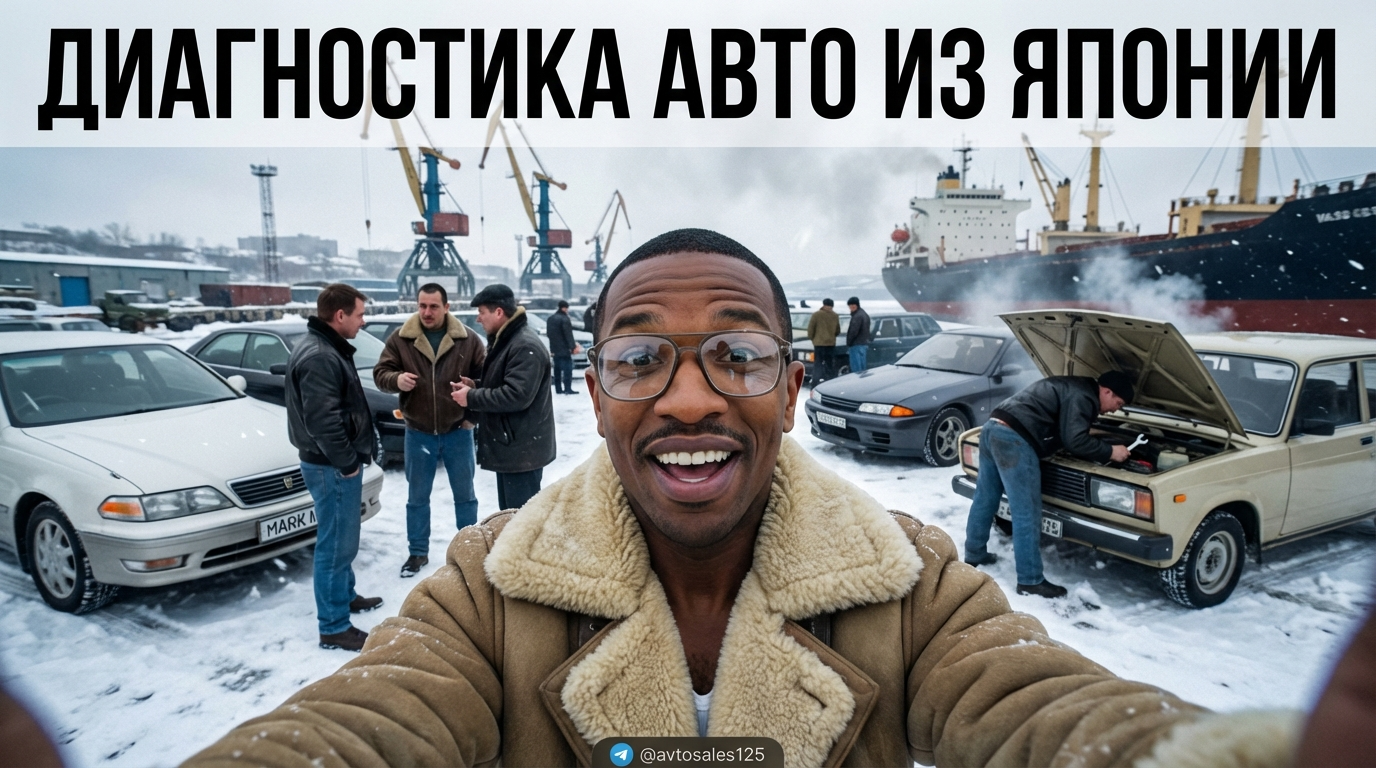 Процесс диагностики и проверки автомобиля из Японии по чек-листу во Владивостоке