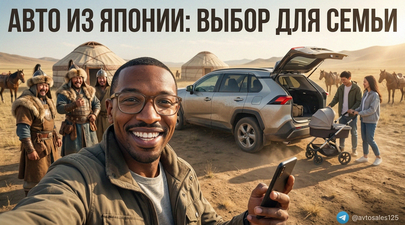 Молодая семья выбирает японский автомобиль под заказ на фоне порта Владивосток