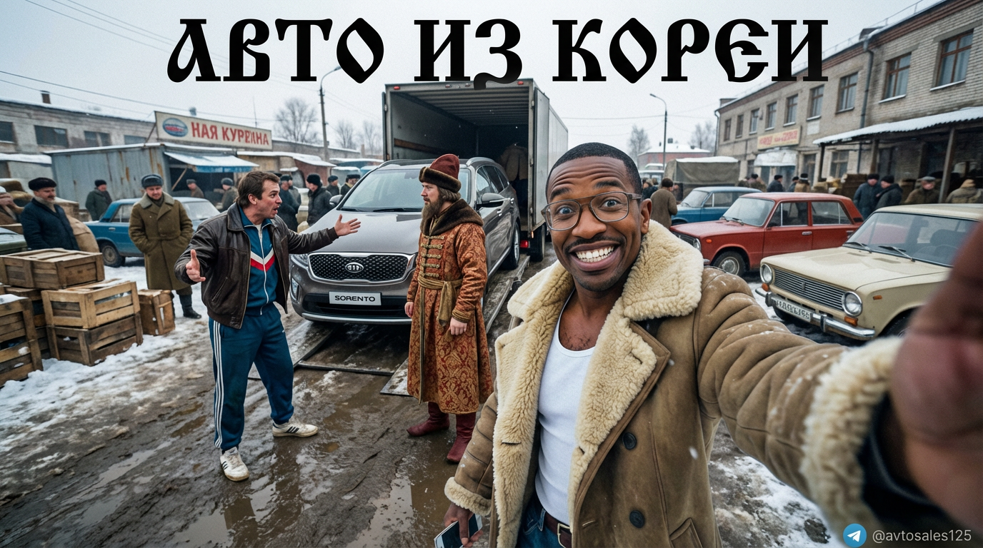 Парковка корейских автомобилей в порту Владивостока для отправки заказчикам