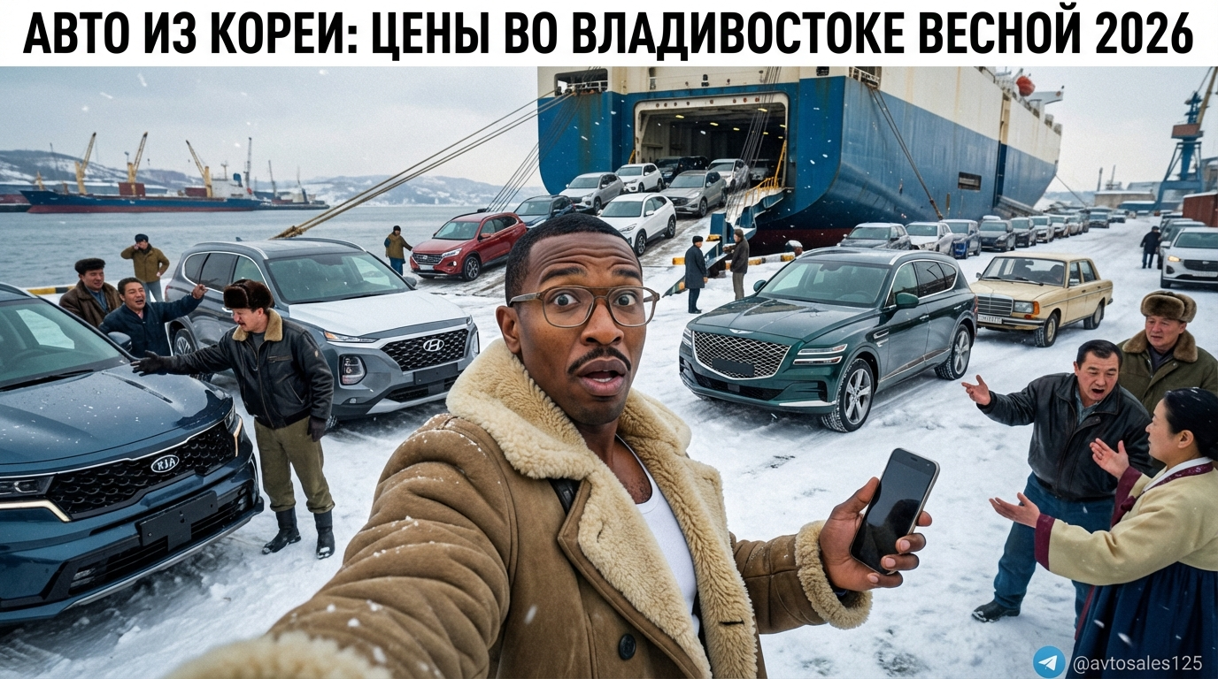 Корейские автомобили на таможне во Владивостоке, цены на весну 2026 года, импорт под заказ