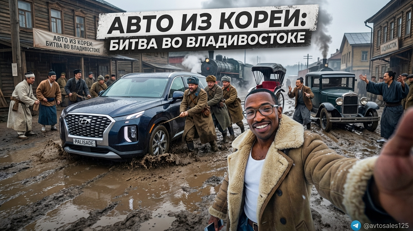 Импорт корейских и японских машин в порт Владивостока