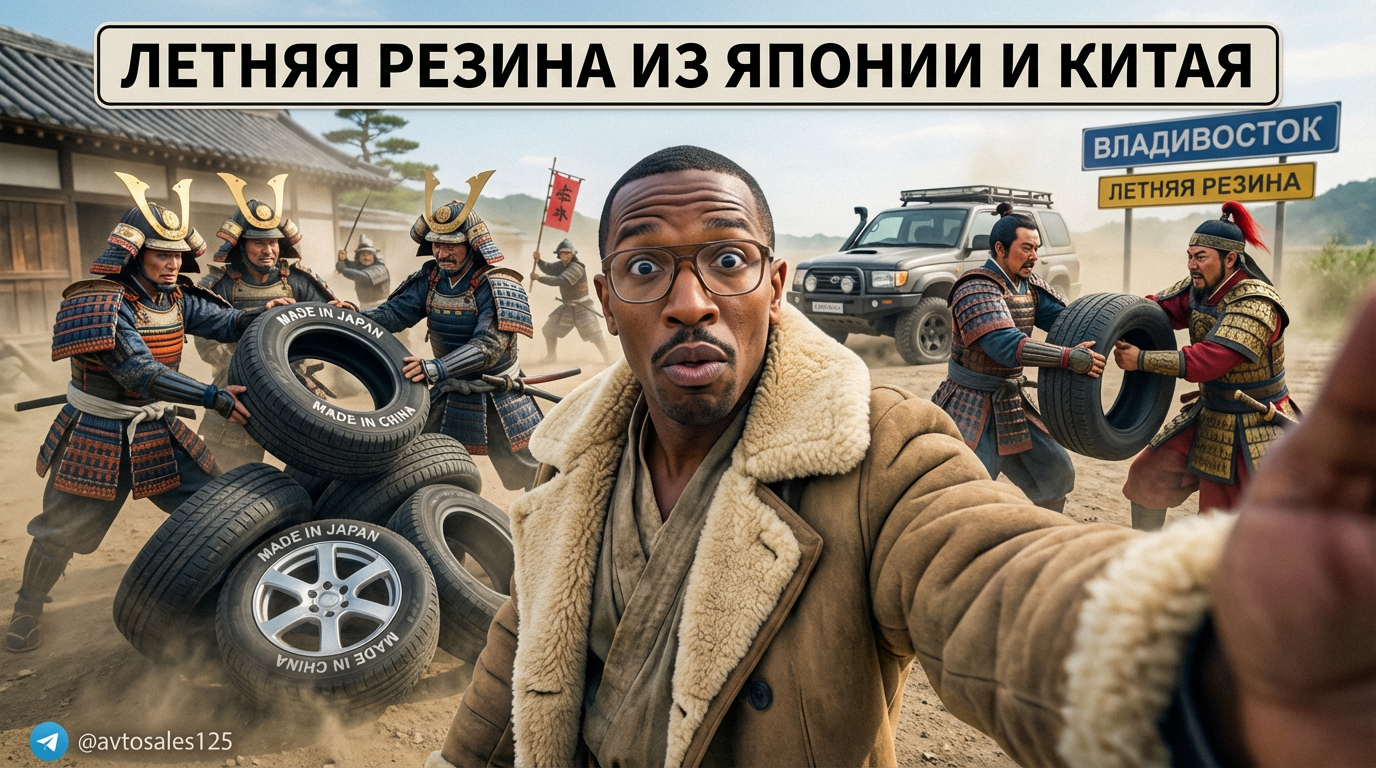 Ассортимент летней автомобильной резины японских и китайских брендов на складе