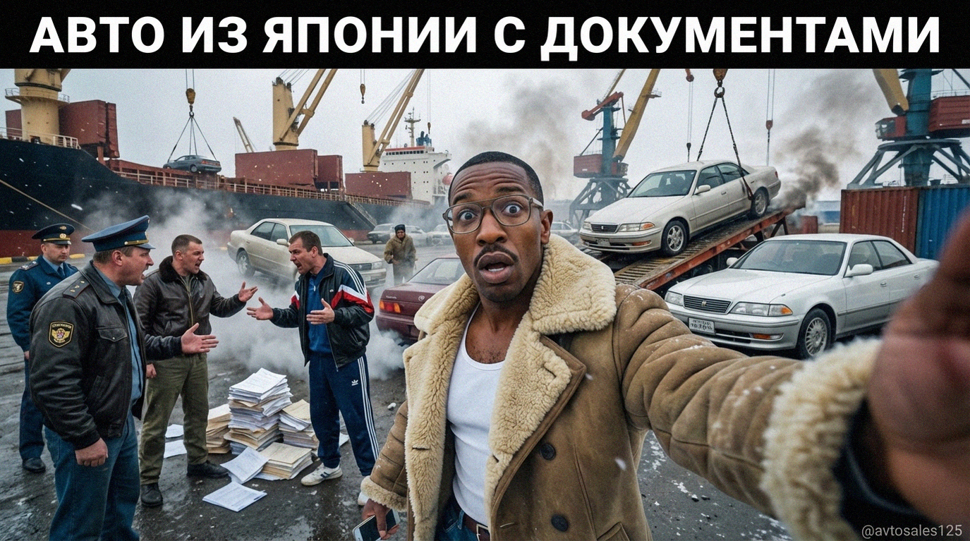 Японский автомобиль с пакетом документов на таможне во Владивостоке
