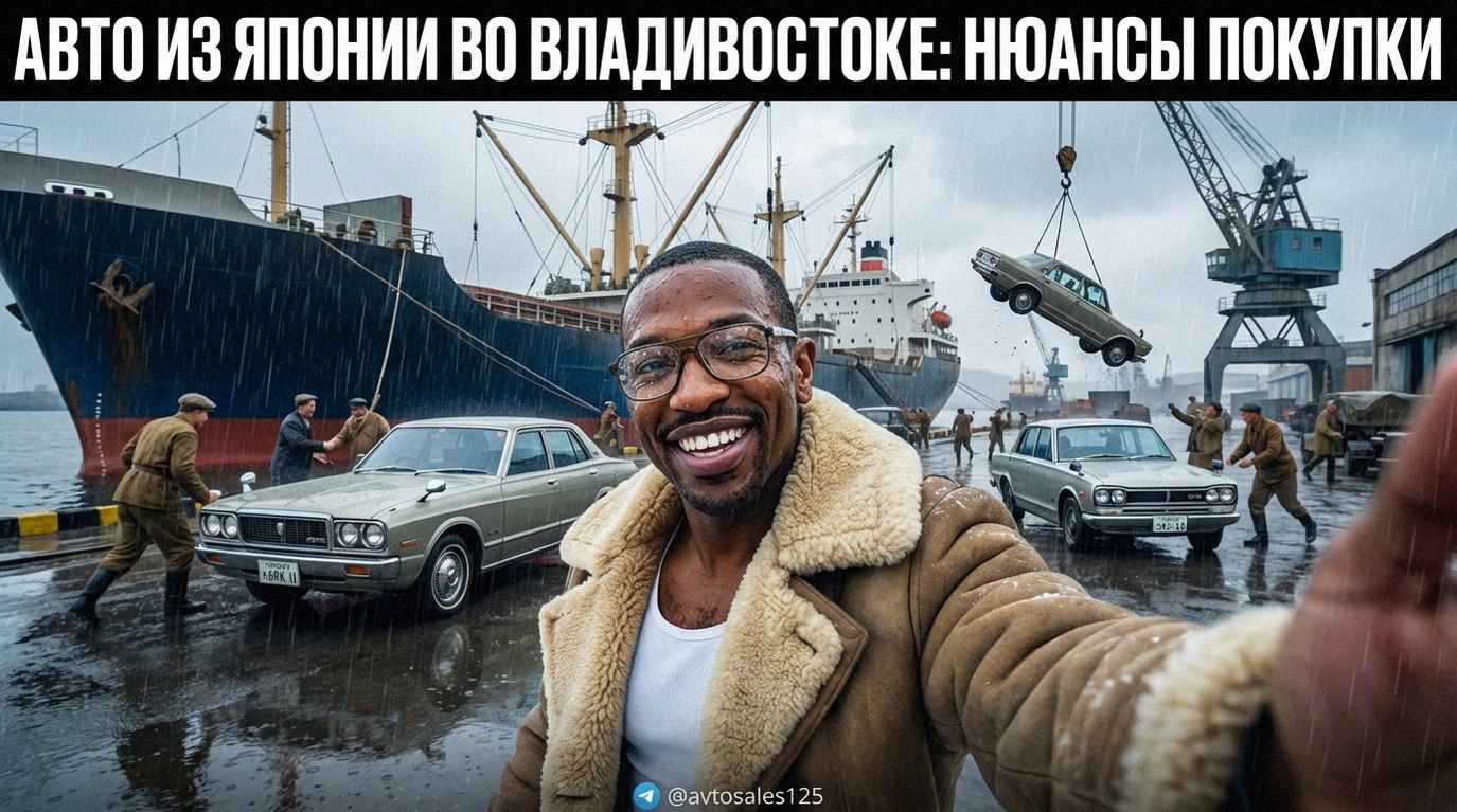 Японские автомобили в порту Владивостока, покупка по доверенности