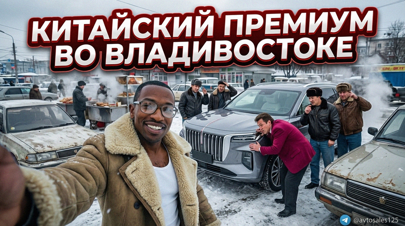 Китайский премиальный автомобиль на городских улицах Владивостока