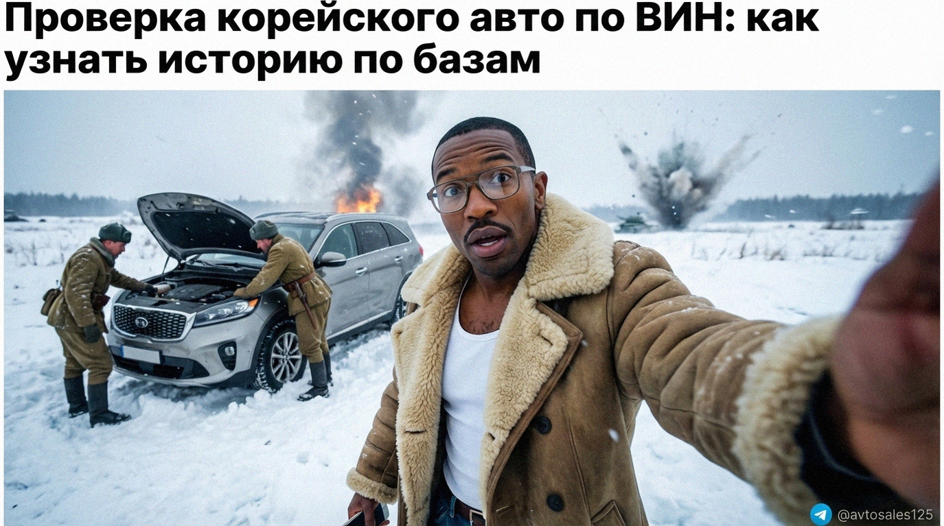 Проверка корейского автомобиля по ВИН коду узнать историю