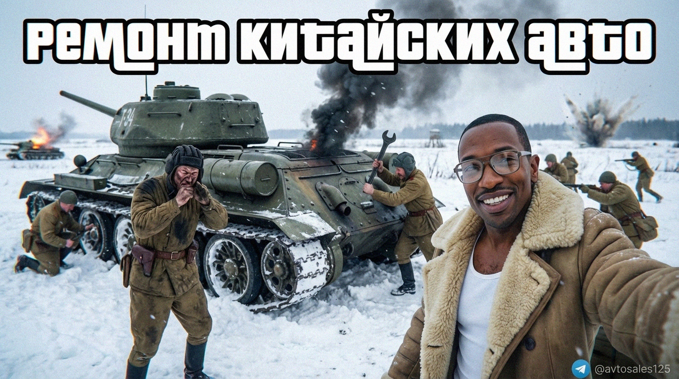 Механик ремонтирует китайский автомобиль в сервисе Приморья