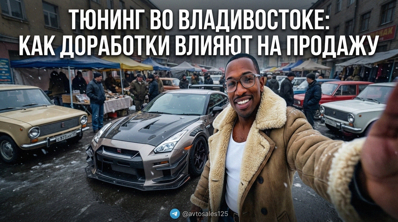 Тюнингованный автомобиль на авторынке Владивостока, продажа авто с пробегом