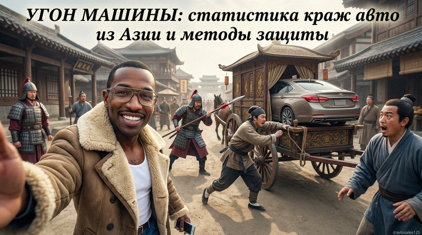 Статистика угонов автомобилей из Азии и современные методы защиты машины от кражи