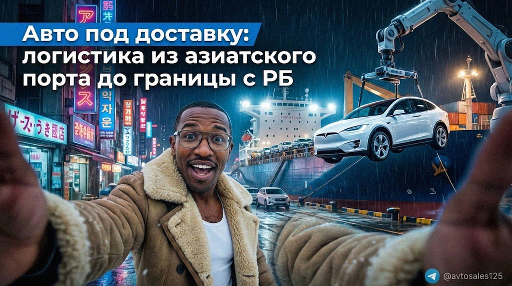 Доставка автомобилей из азиатского порта до границы с Республикой Беларусь