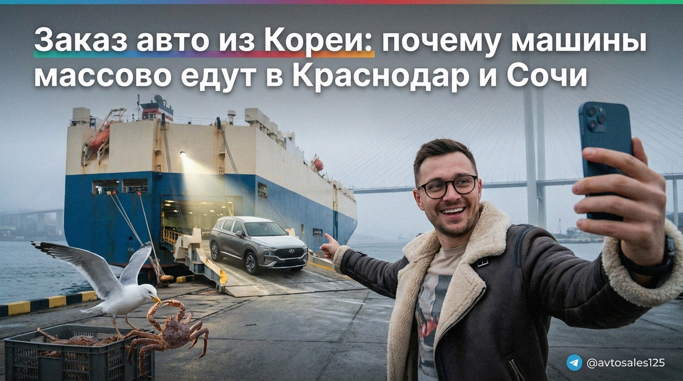 Массовый ввоз автомобилей из Южной Кореи в Краснодар и Сочи