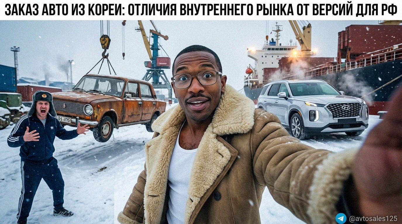 Сравнение автомобилей внутреннего рынка Южной Кореи и версий для России при заказе авто