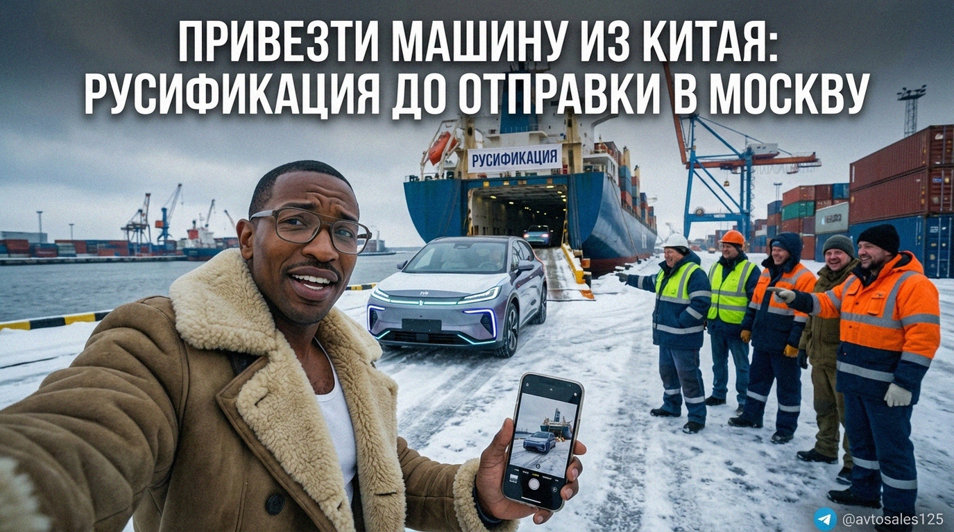 Процесс русификации мультимедиа и бортового компьютера китайского автомобиля перед отправкой в Москву