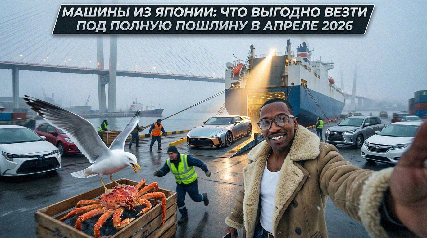 Выгодные для ввоза машины из Японии под полную пошлину в апреле 2026 года