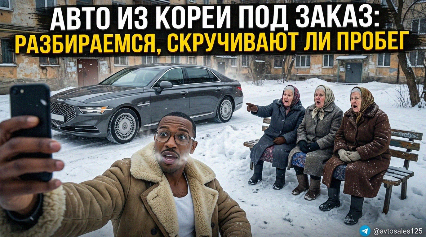 Проверка честного пробега на одометре автомобиля из Кореи при покупке под заказ