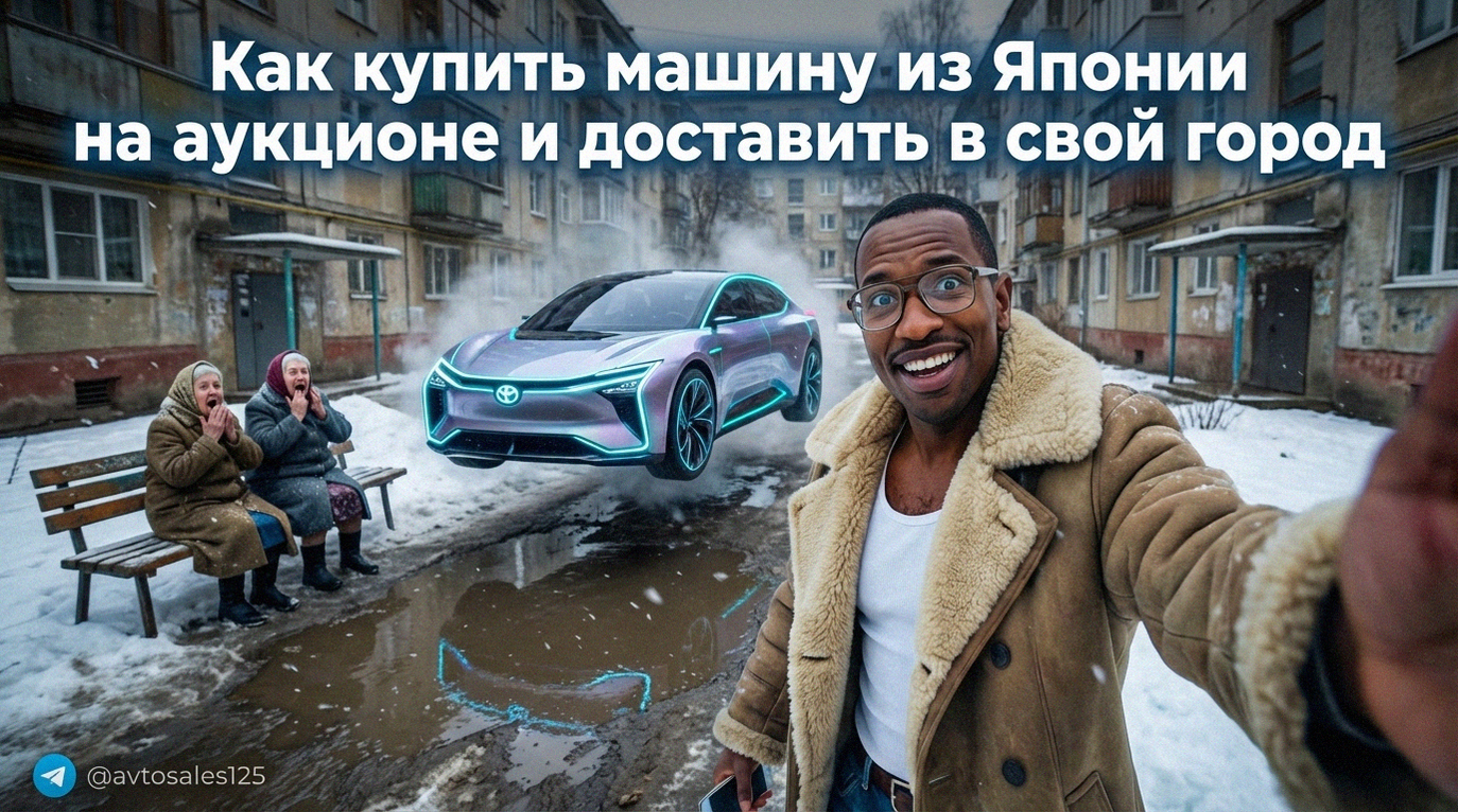 Схема покупки машины на японском аукционе и ее доставки в нужный город