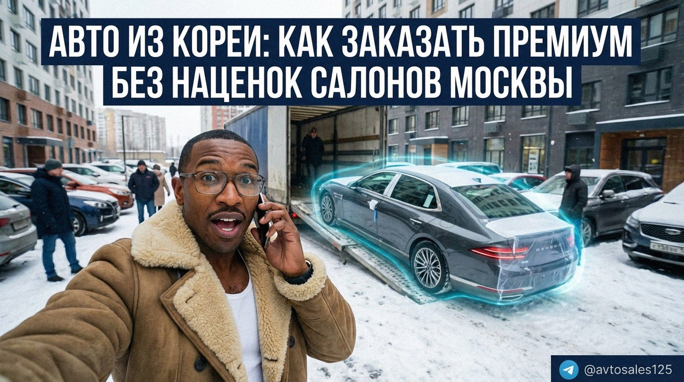 Премиальный автомобиль из Кореи заказанный в Москву без наценок автосалонов