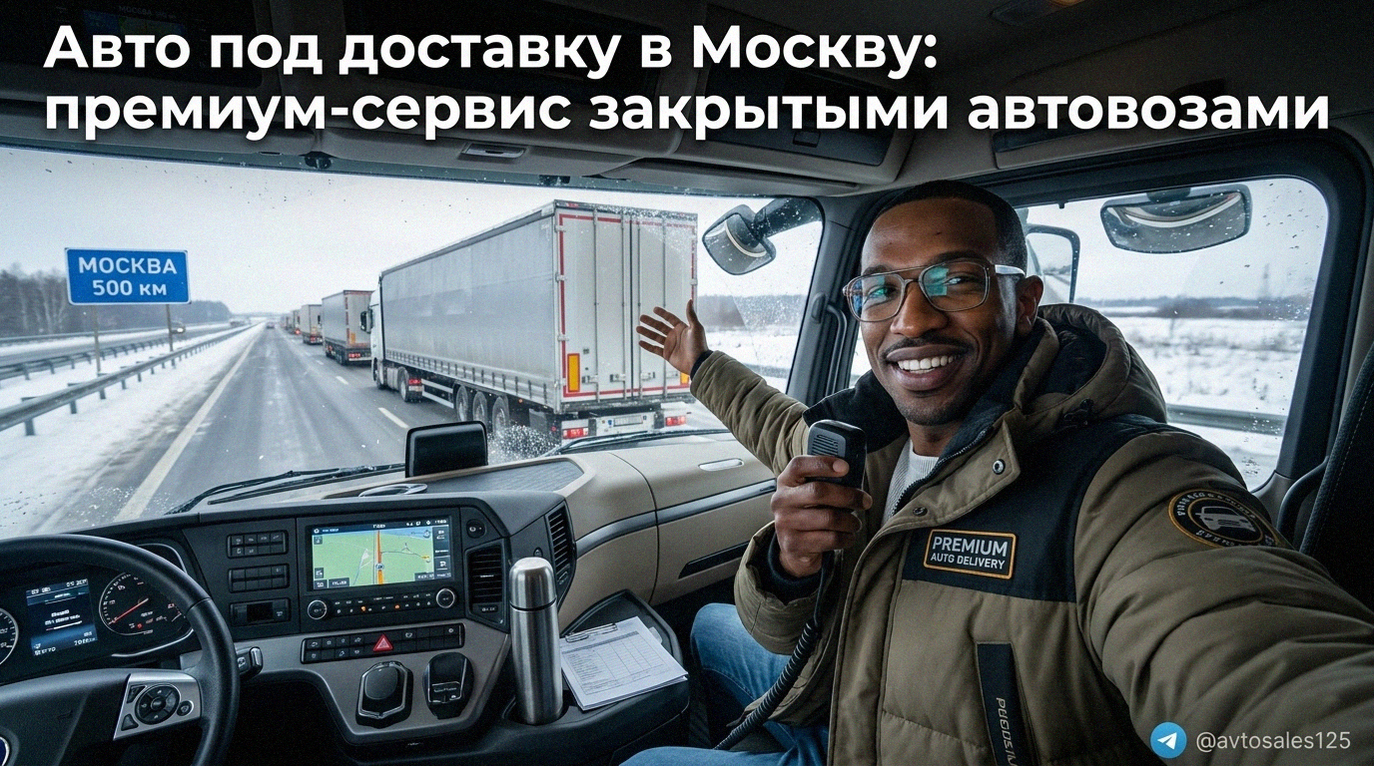 Премиум-доставка элитных автомобилей в Москву закрытым автовозом