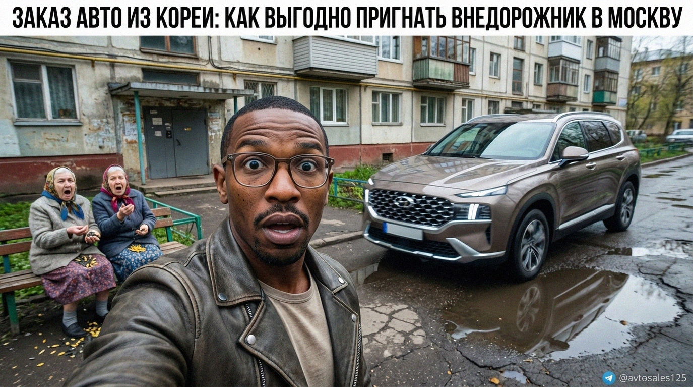 Современный внедорожник, выгодно доставленный на заказ из Южной Кореи в Москву