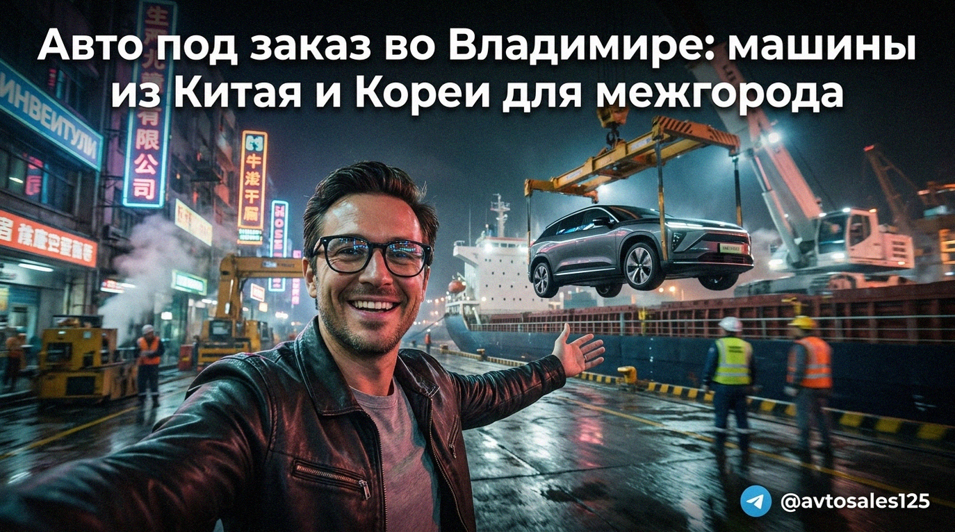 Авто под заказ во Владимире - машины из Китая и Кореи для межгорода