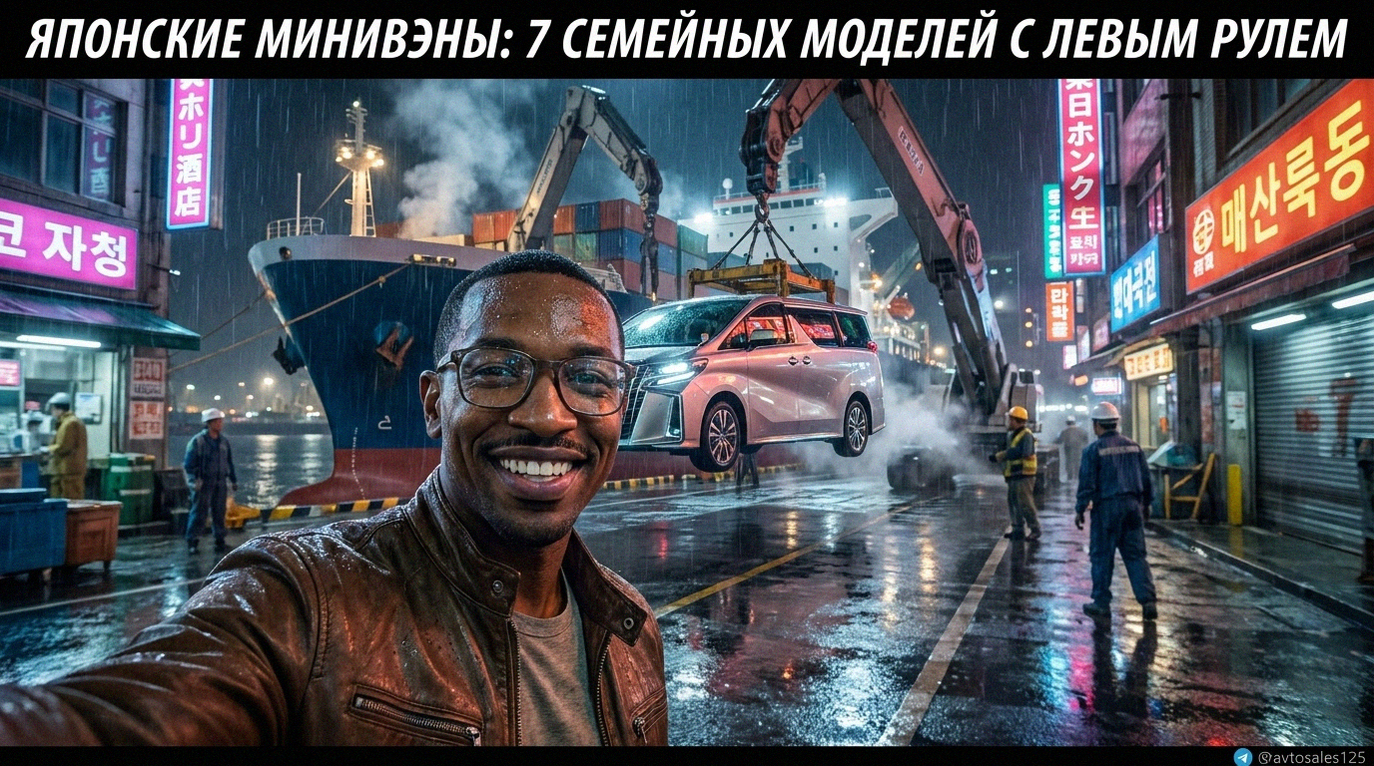 Обзор 7 лучших японских семейных минивэнов с левым рулем