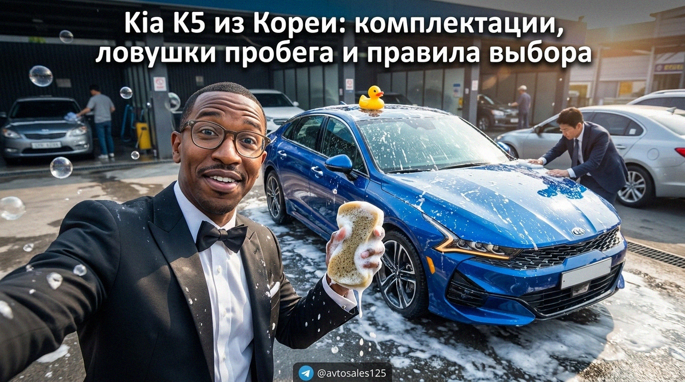Автомобиль Kia K5 из Кореи - руководство по выбору, комплектациям и проверке реального пробега