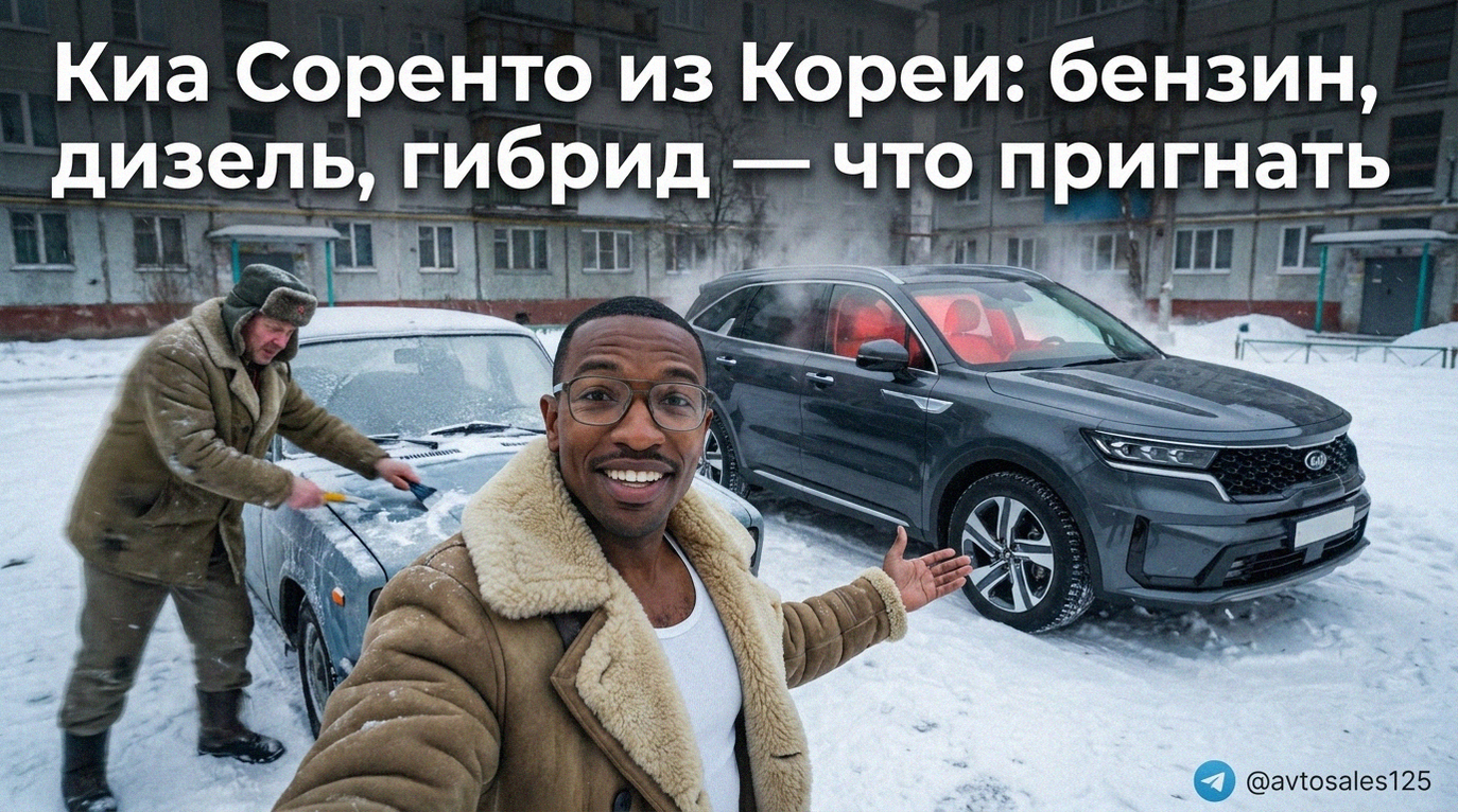 Автомобиль Киа Соренто из Кореи: бензин, дизель или гибрид
