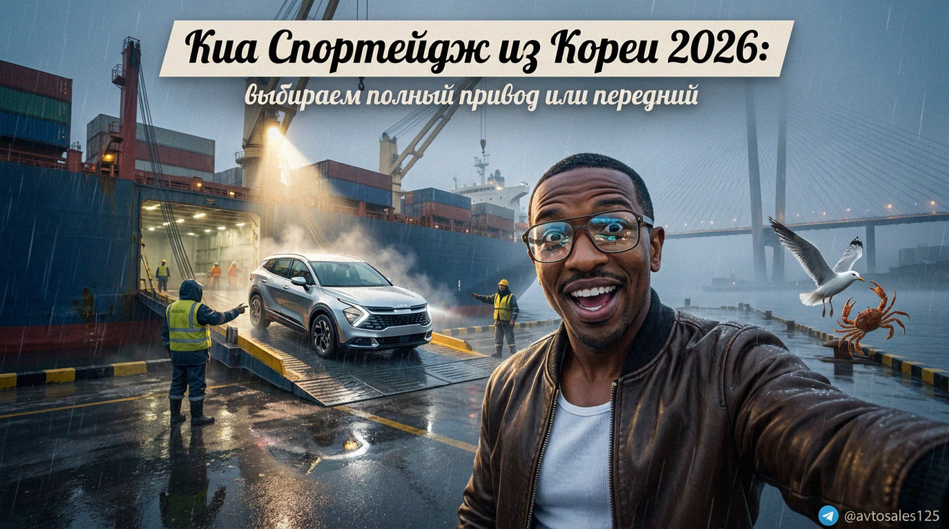 Новый кроссовер Киа Спортейдж 2026 года из Кореи - сравнение полного и переднего привода
