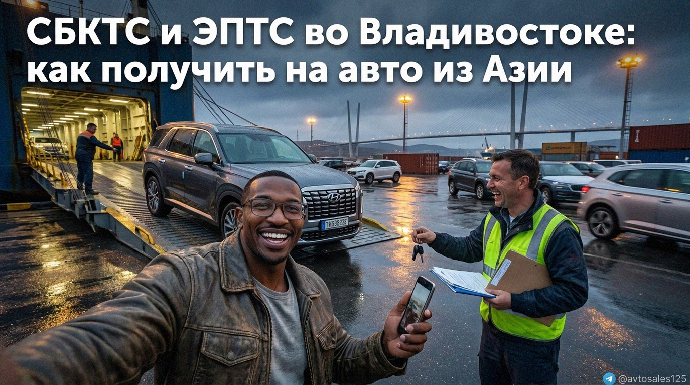Как получить СБКТС и ЭПТС на авто из Азии во Владивостоке