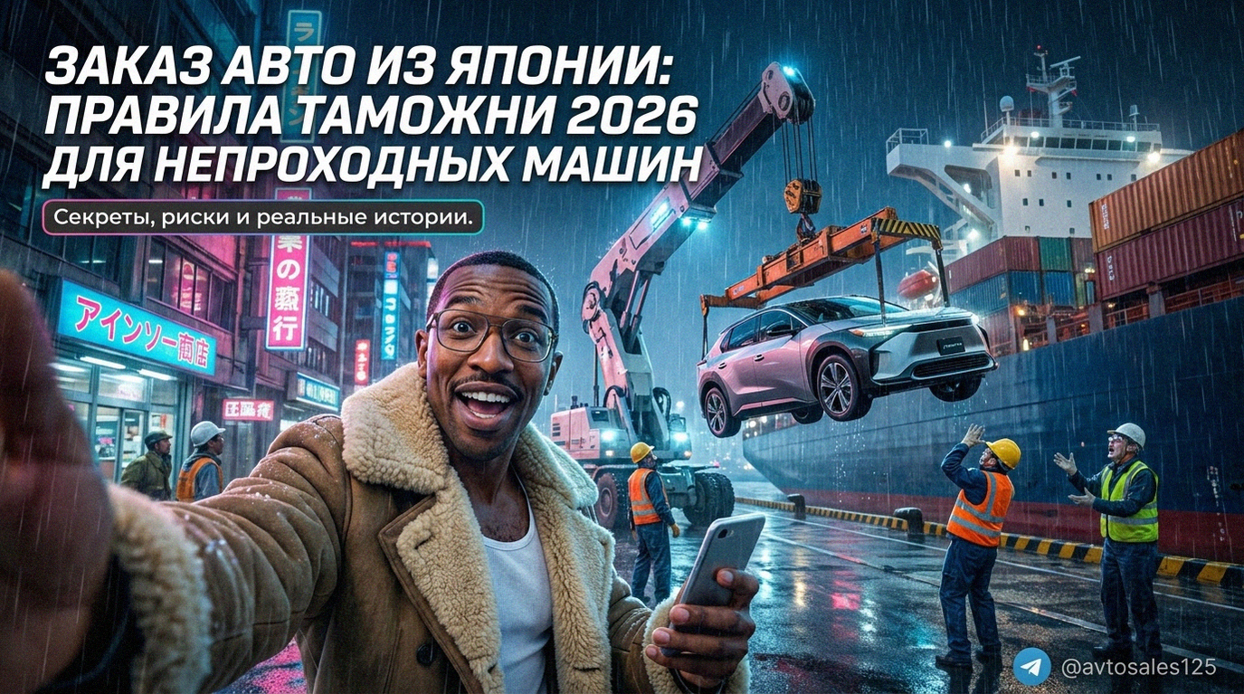 Новые правила таможни 2026 года для заказа непроходных авто из Японии