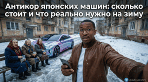 Процесс антикоррозийной обработки днища японского автомобиля перед зимой