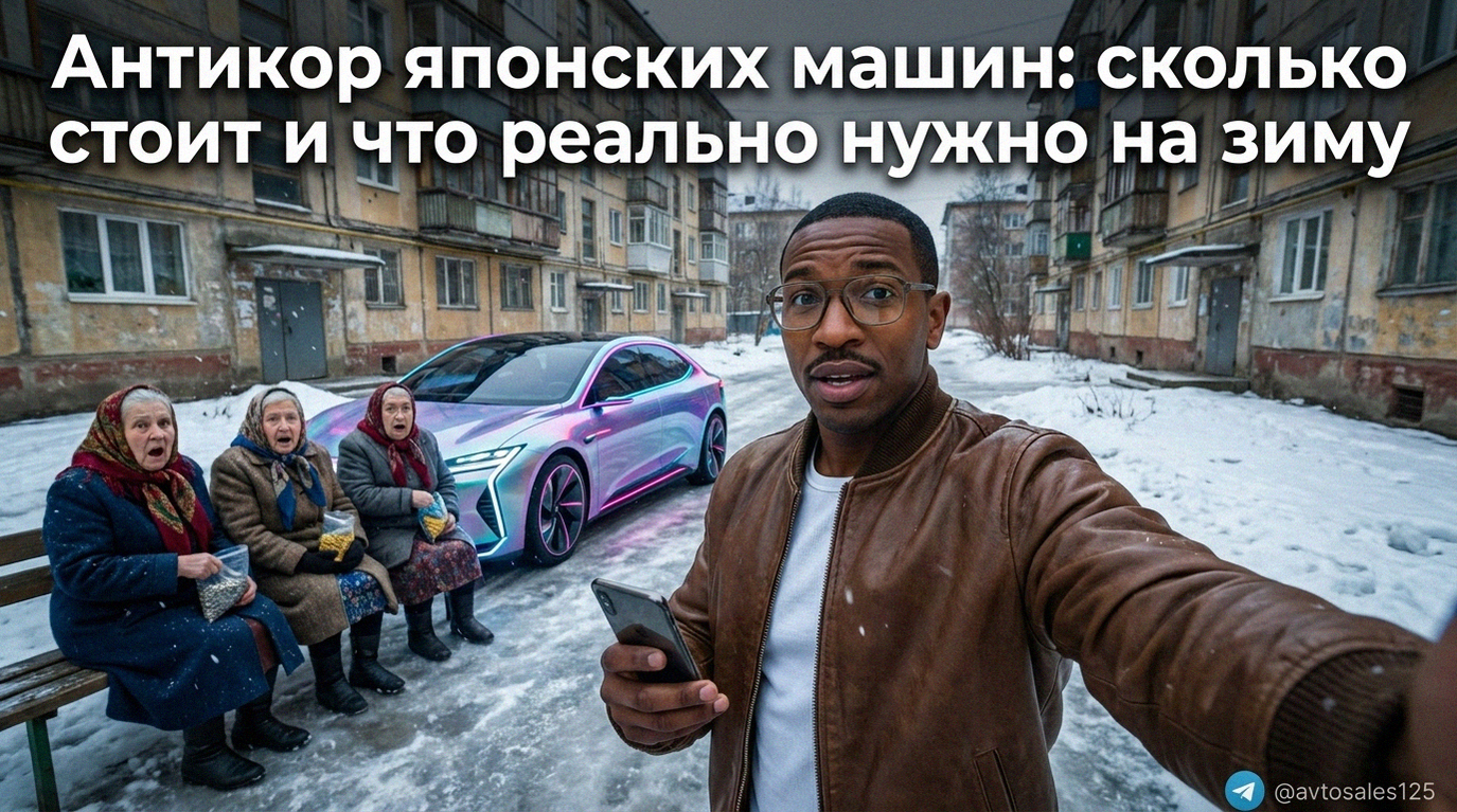 Процесс антикоррозийной обработки днища японского автомобиля перед зимой