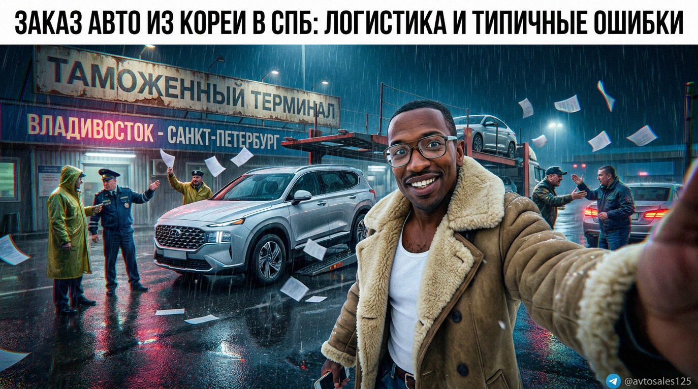 Заказ авто из Кореи в Санкт-Петербург - логистика и типичные ошибки