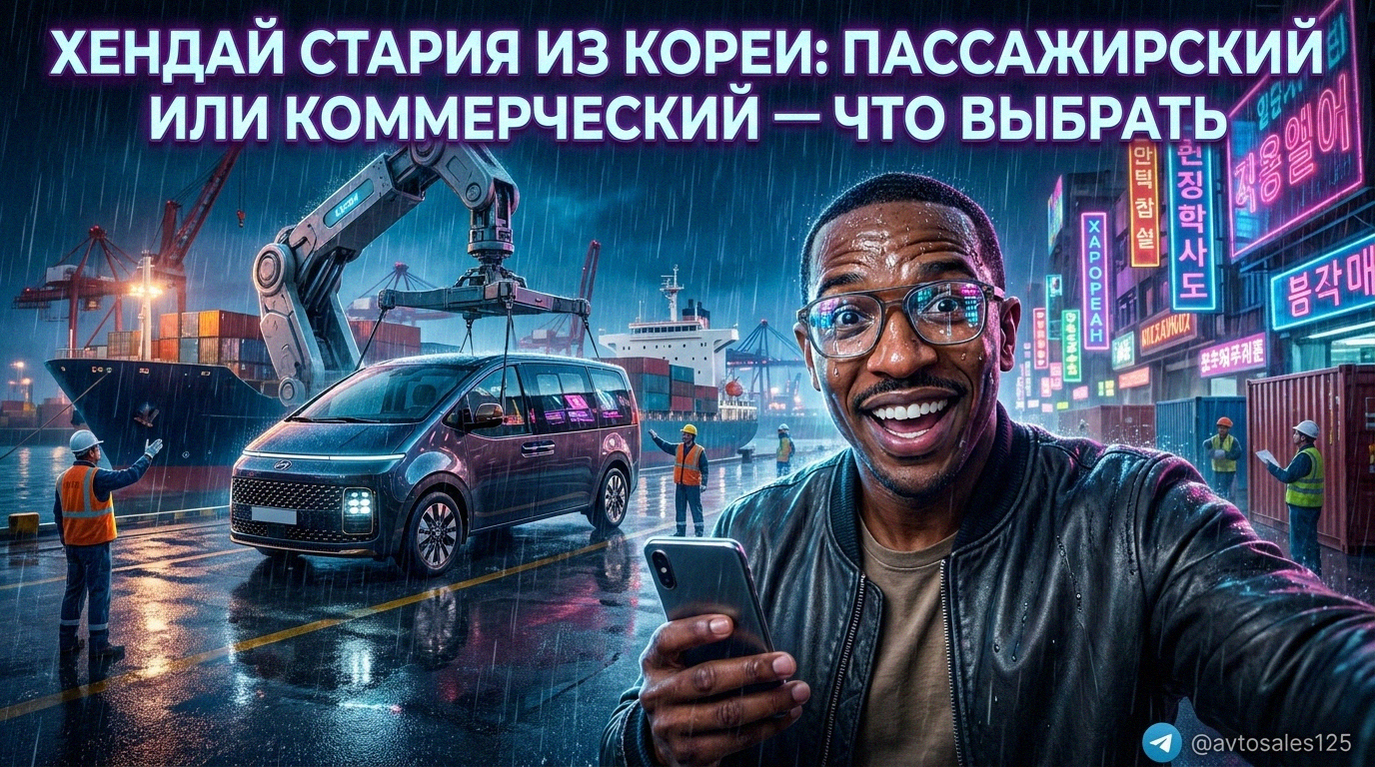 Хендай Стария из Кореи выбор комплектации пассажирский или коммерческий