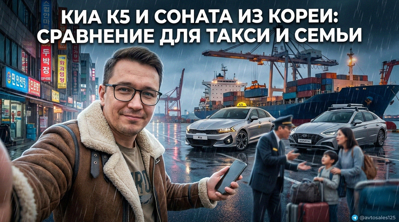 Сравнение автомобилей Киа К5 и Соната из Кореи для такси и семьи