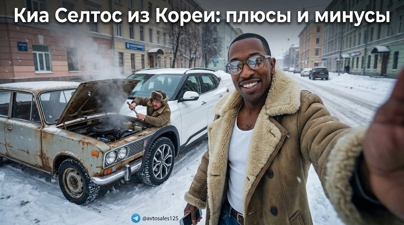 Фотография кроссовера Киа Селтос из Кореи для обзора плюсов и минусов