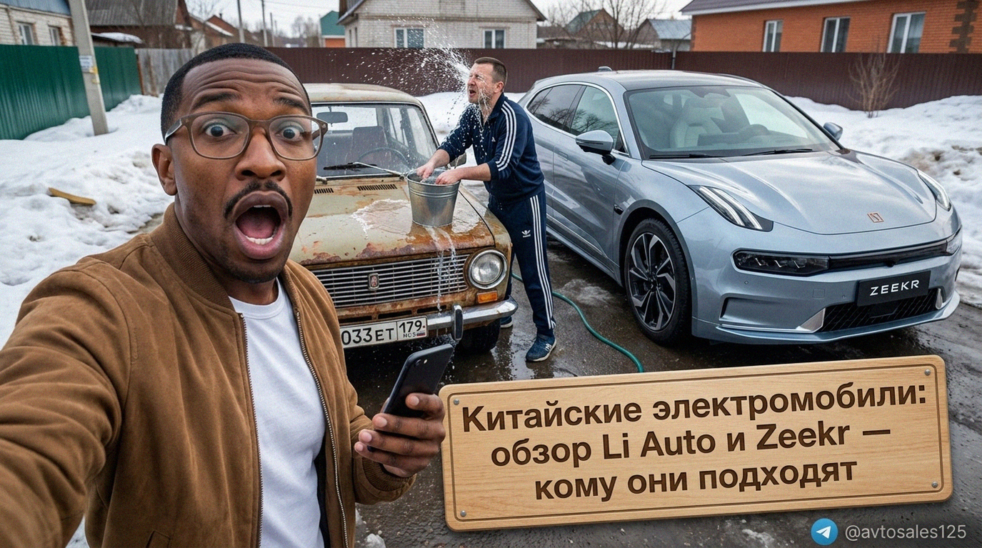 Фотографии китайских электромобилей Li Auto и Zeekr для обзора и сравнения