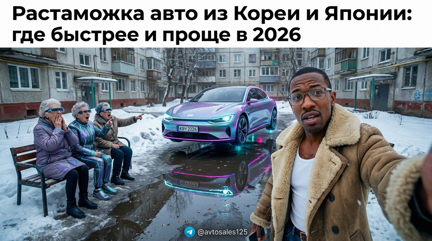 Сравнение сроков и условий растаможки автомобилей из Южной Кореи и Японии в 2026 году