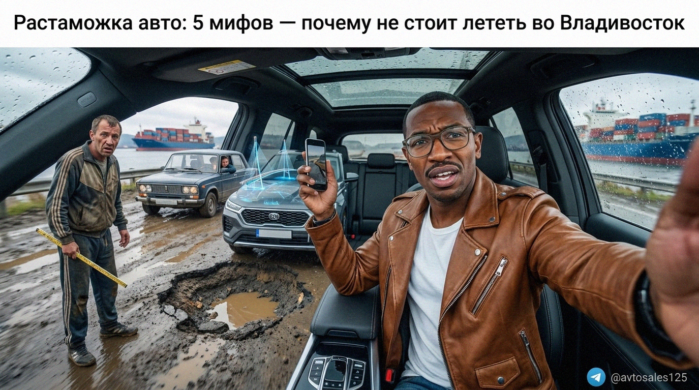 Иллюстрация к статье про 5 мифов о растаможке автомобилей во Владивостоке