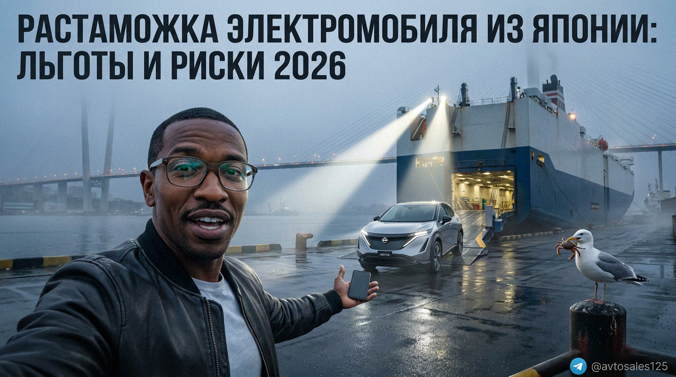Процесс растаможки электромобиля из Японии в 2026 году: актуальные льготы и возможные риски